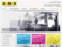 Tablet Screenshot of amsgraphicmachinery.co.uk